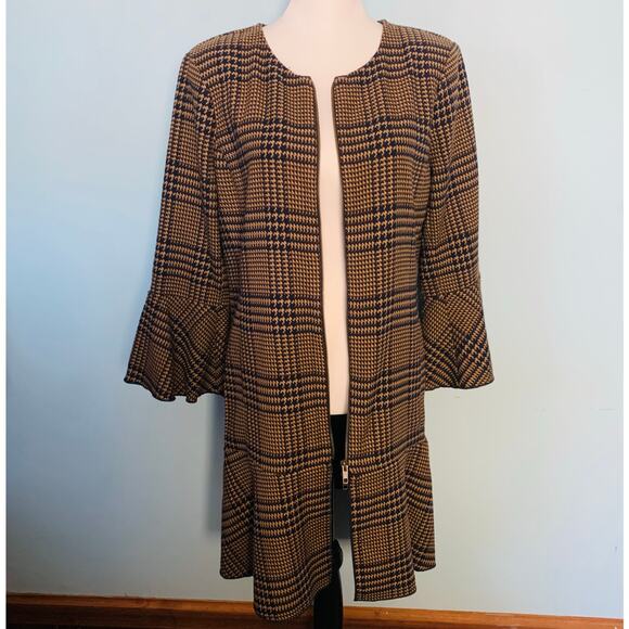 Cabi Fall 2020 Flounce Jacket 3902 Tartan Style Plaid Size Small. - Picture 8 of 10